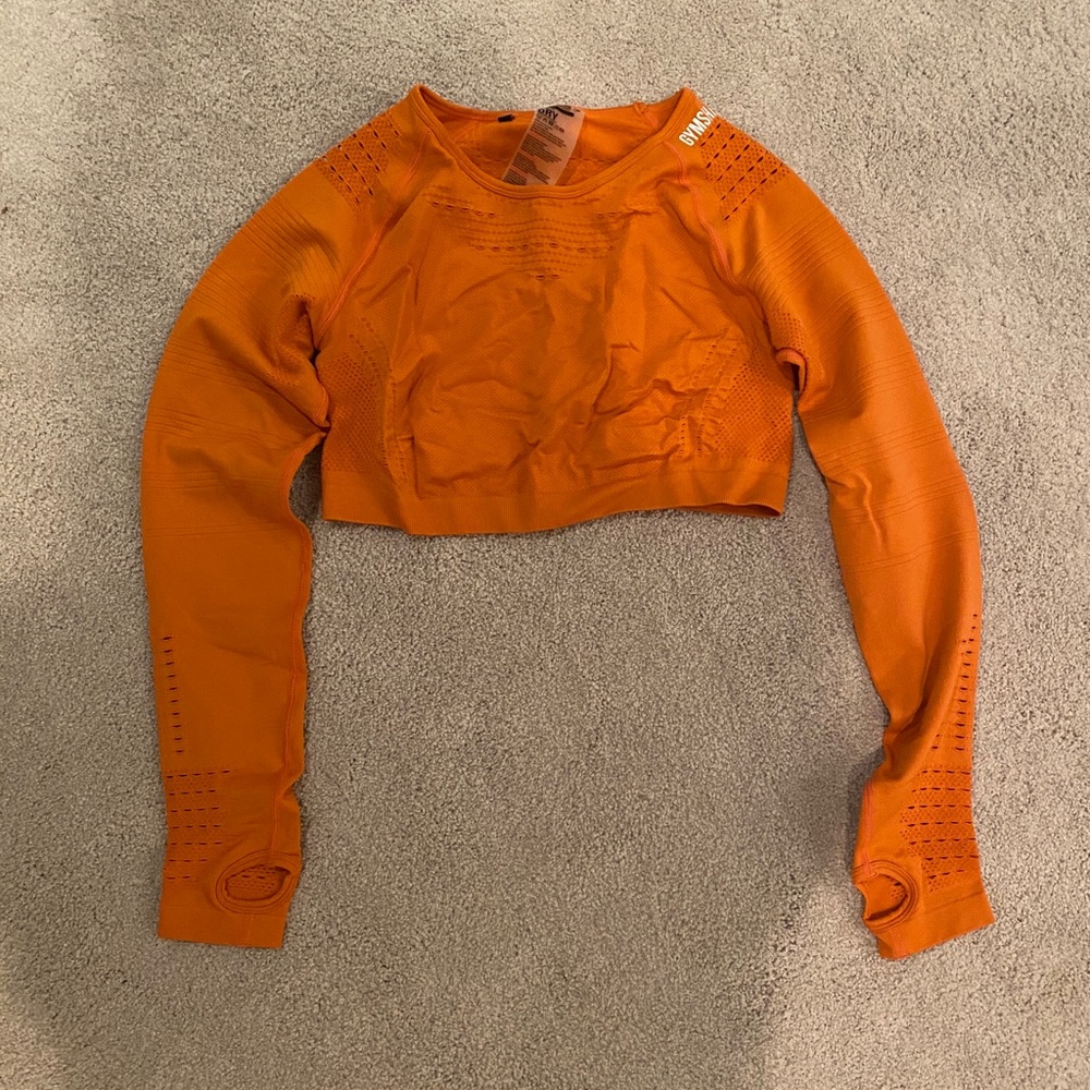 Gymshark crop top long sleeve